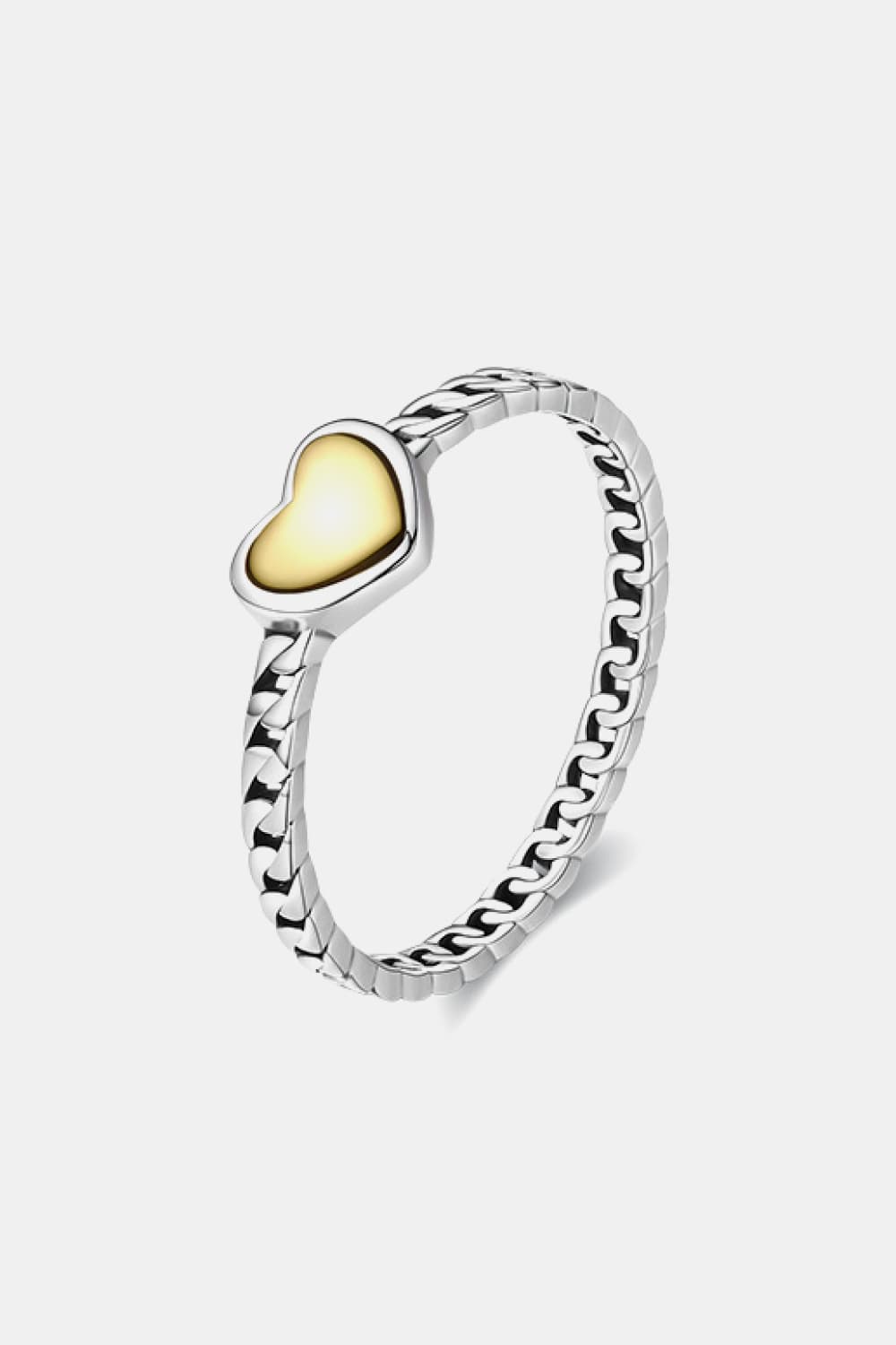 925 Sterling Silver Single Heart Ring