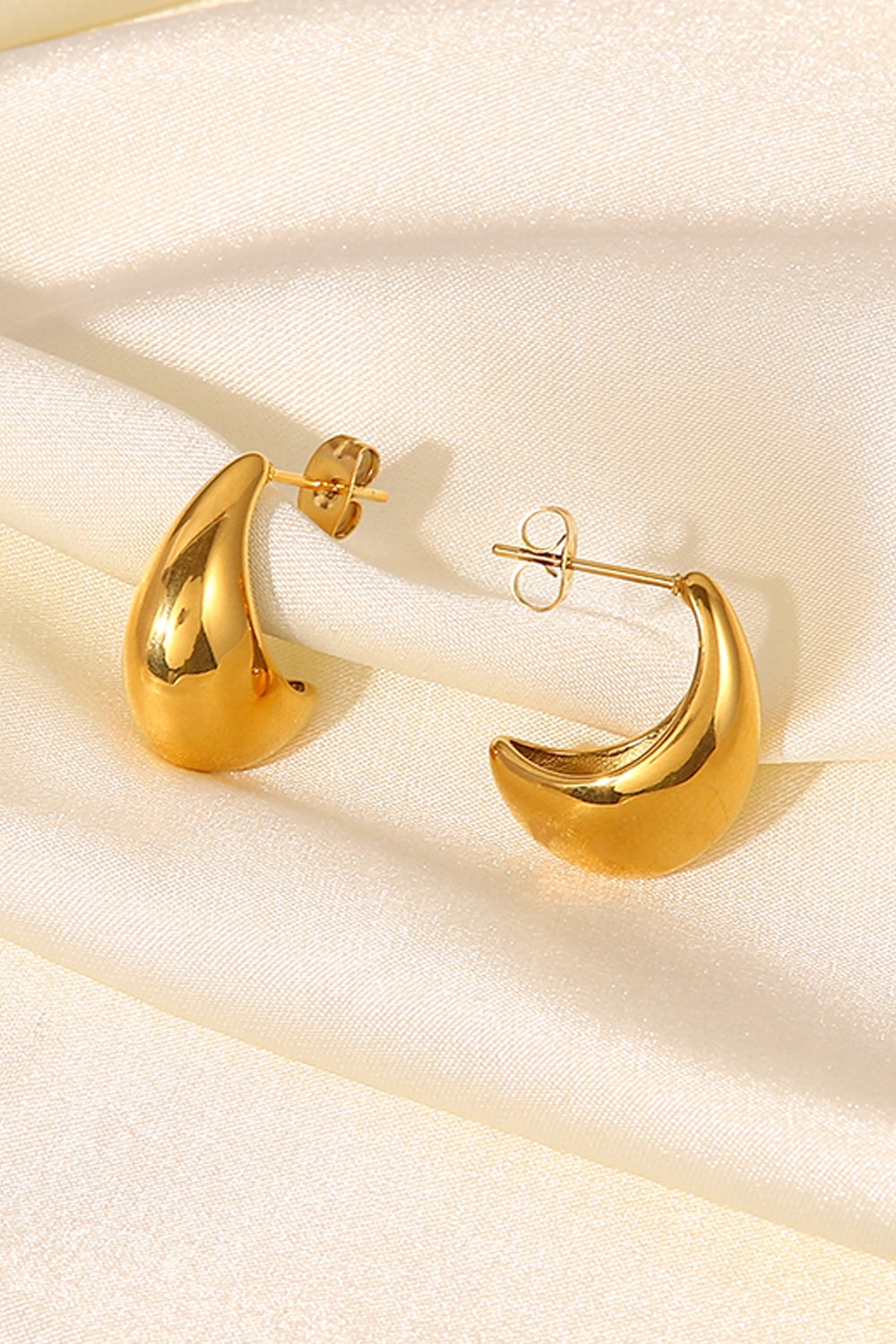 Stainless Steel C-Hoop Earrings