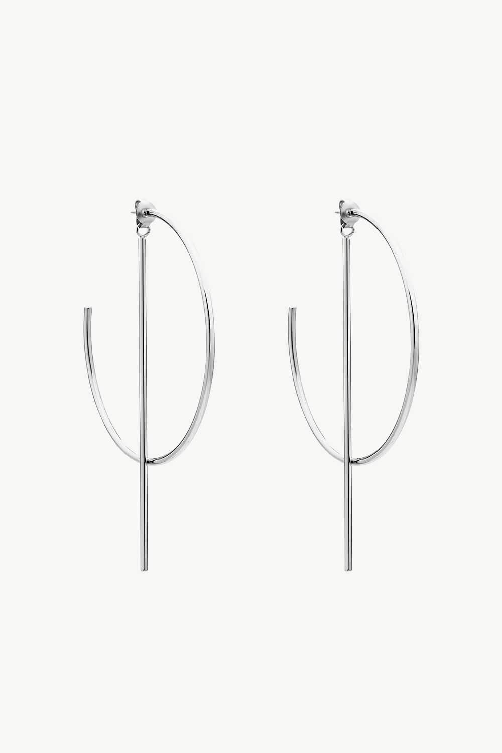 C-Hoop Stainless Steel Earrings