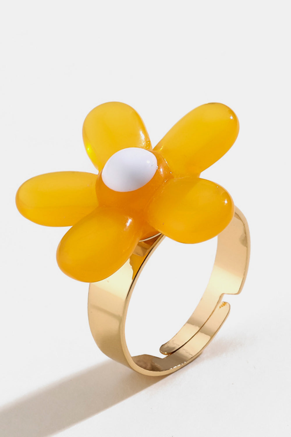 Flower Shape Resin Ring