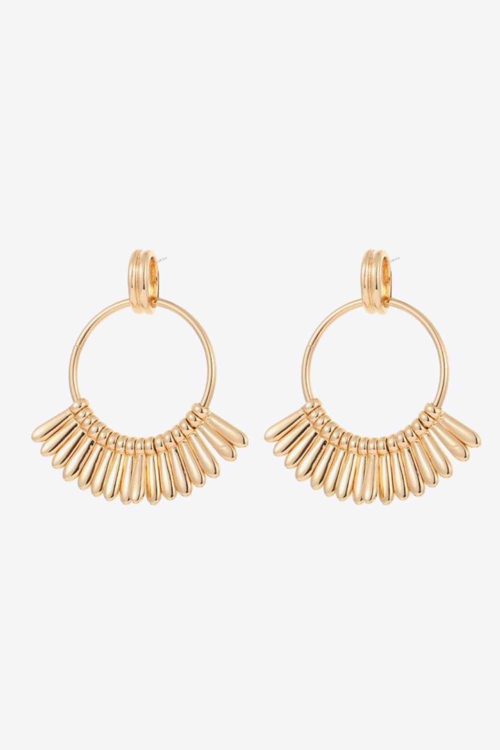 5-Pair Wholesale 18K Gold-Plated Zinc alloy Drop Earrings