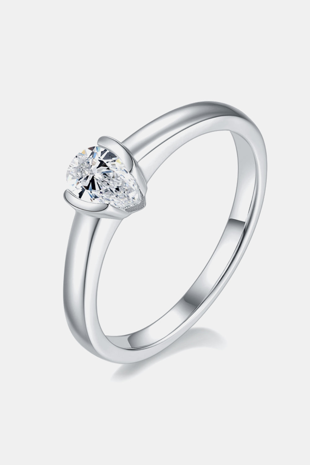 Moissanite 925 Sterling Silver Solitaire Ring