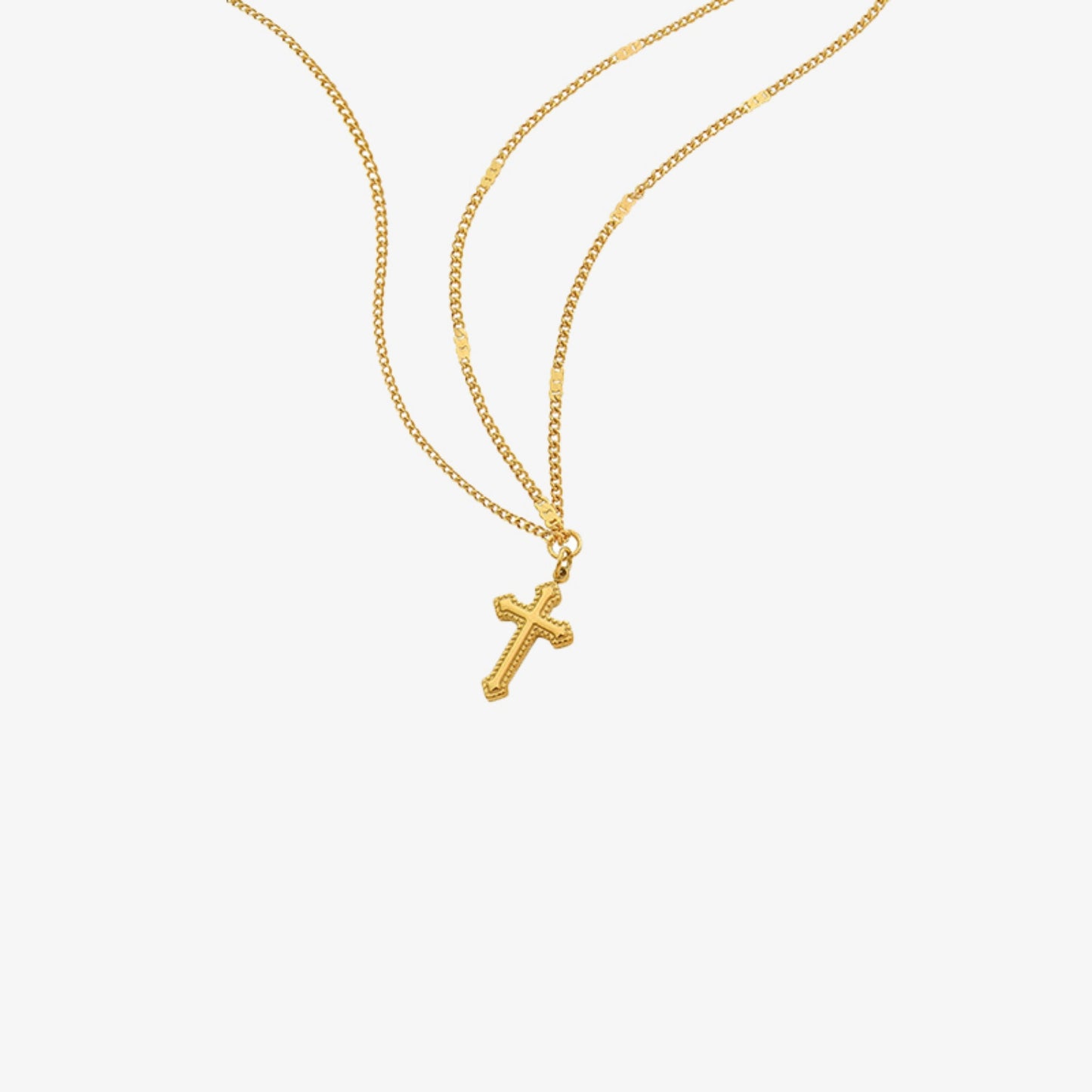 Cross Pendant Titanium Steel Necklace