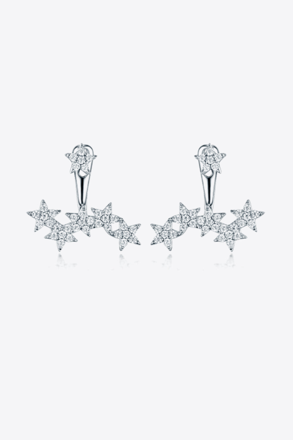 Zircon Star 925 Sterling Silver Single Earring