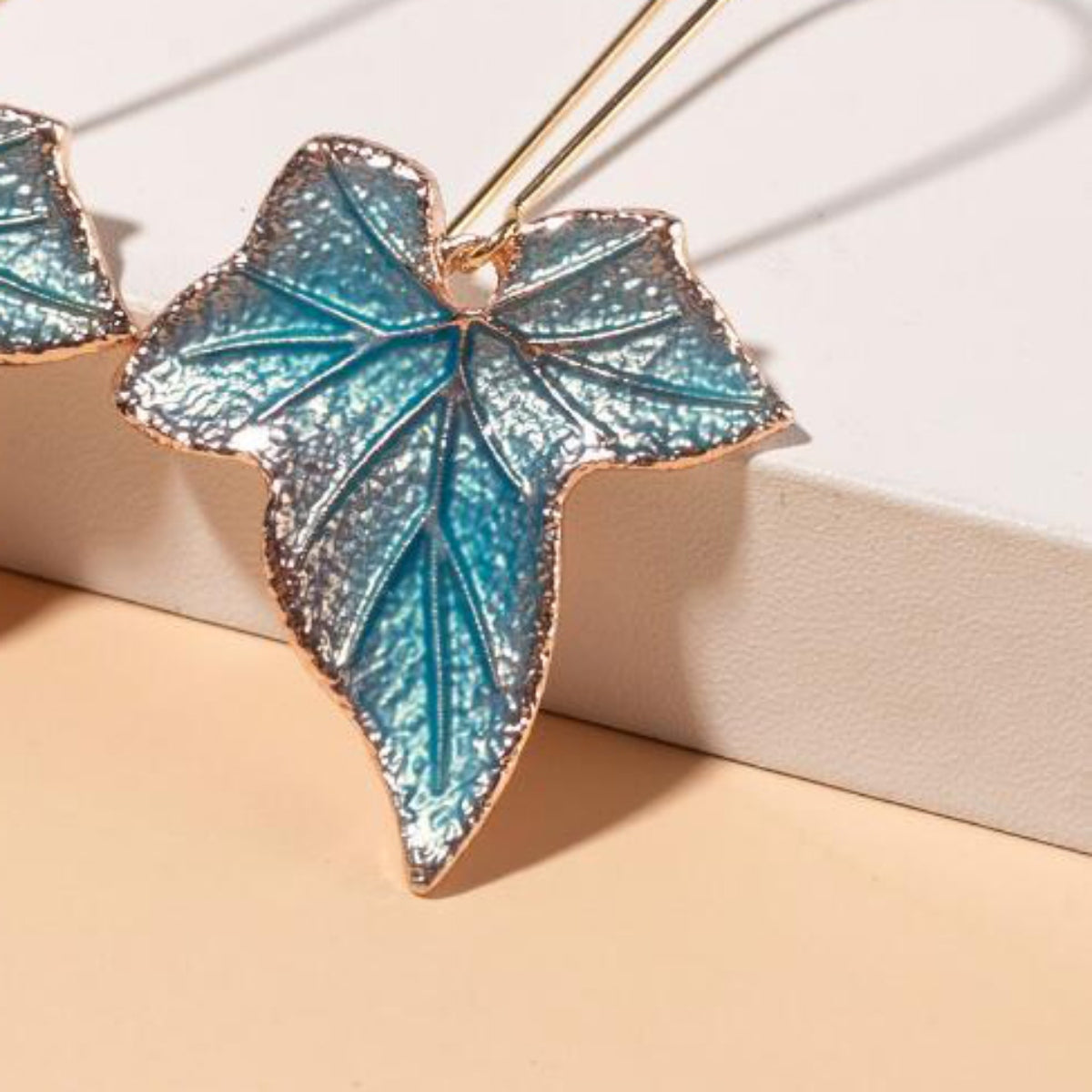 Alloy Leaf Drop Earrings