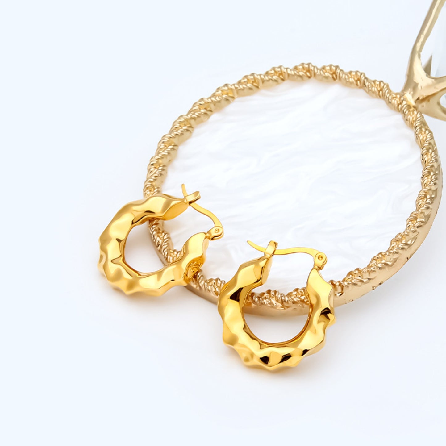 Gold-Plated Huggie Earrings