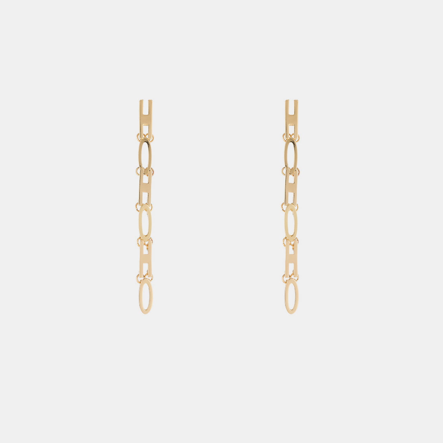 Gold-Plated Bar Earrings