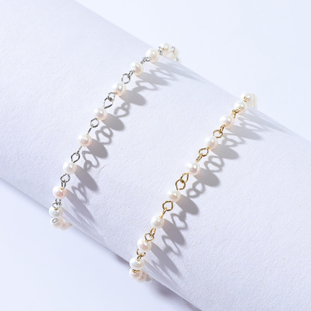 925 Sterling Silver Pearl Bracelet